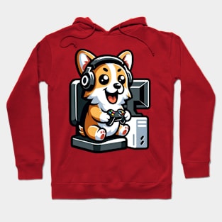 gamer corgi Hoodie